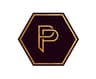 Paribito brand logo in gold hexagon shape